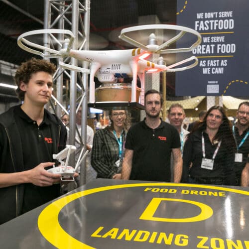 horecava drone als pizzakoerier