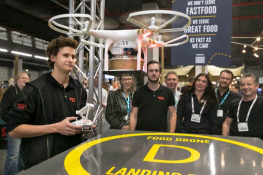 horecava drone als pizzakoerier