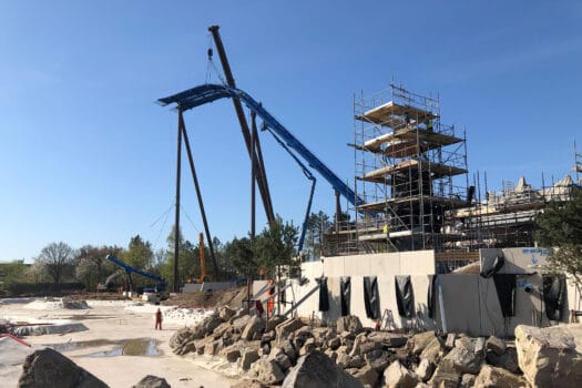 Achtbaan Fenix Attractiepark Toverland hoogste punt
