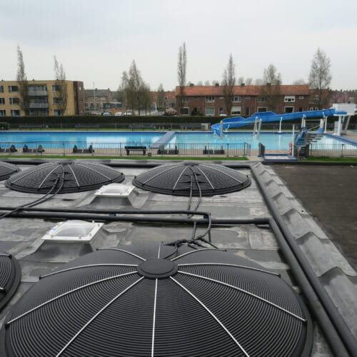 Zwembad verwarmen met SunDisc met behulp van de zon