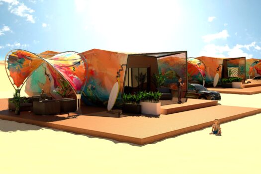 POV luxe vakantiebungalow