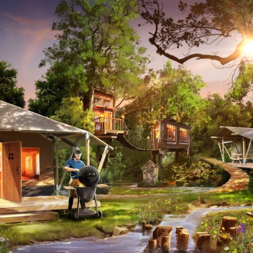 Transformatie 't Woutershok naar unieke sfeerbeleving van een Glamping met luxe hotel interieur