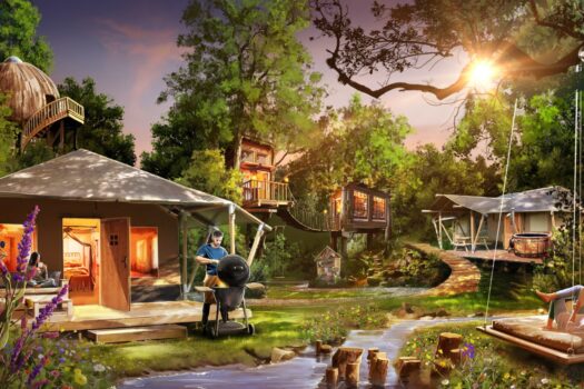 Transformatie 't Woutershok naar unieke sfeerbeleving van een Glamping met luxe hotel interieur
