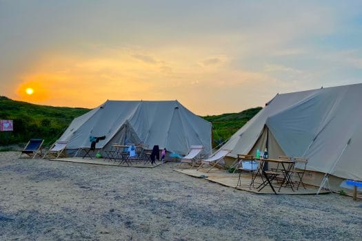 Beachcamp bij Camping de Lakens