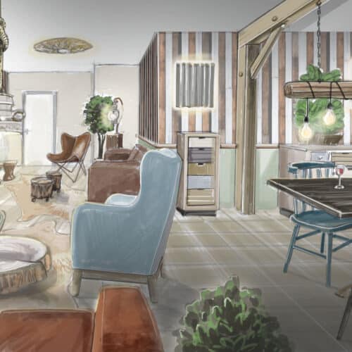 Instyle Concepts - interieur tekening 3D